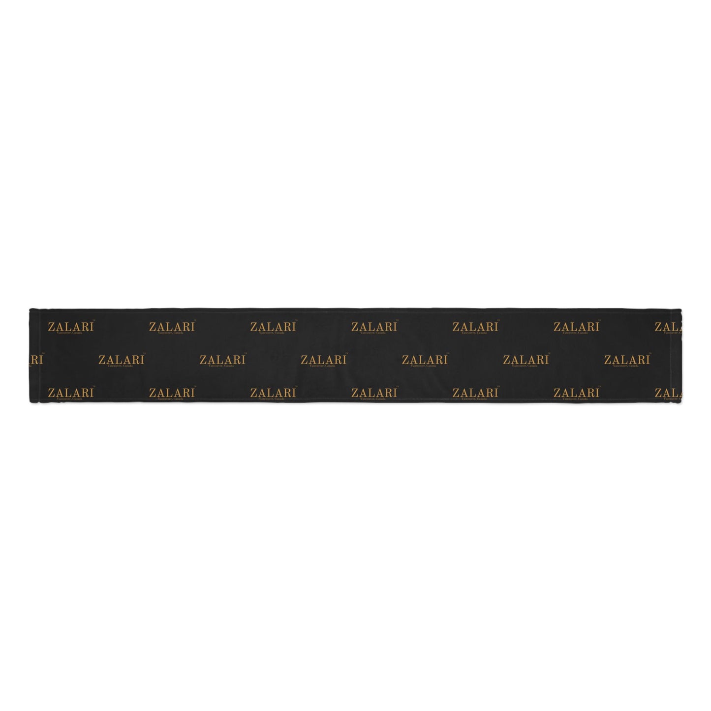 ZALARI Black Logo Scarf