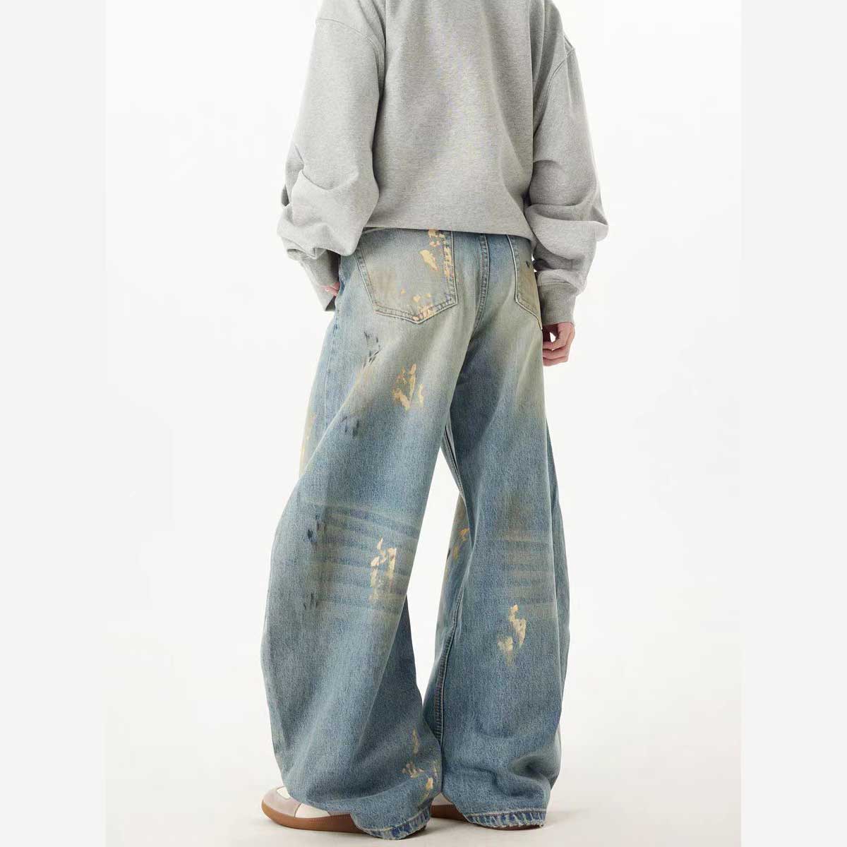 ZALARI Hand-Painted Loose Jeans