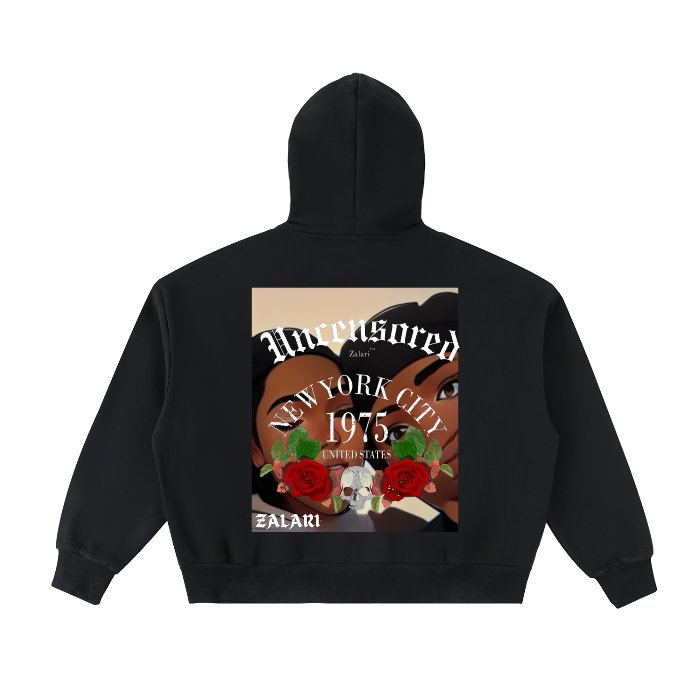 ZALARI - Chaotic Love Full-Zip Boxy Hoodie