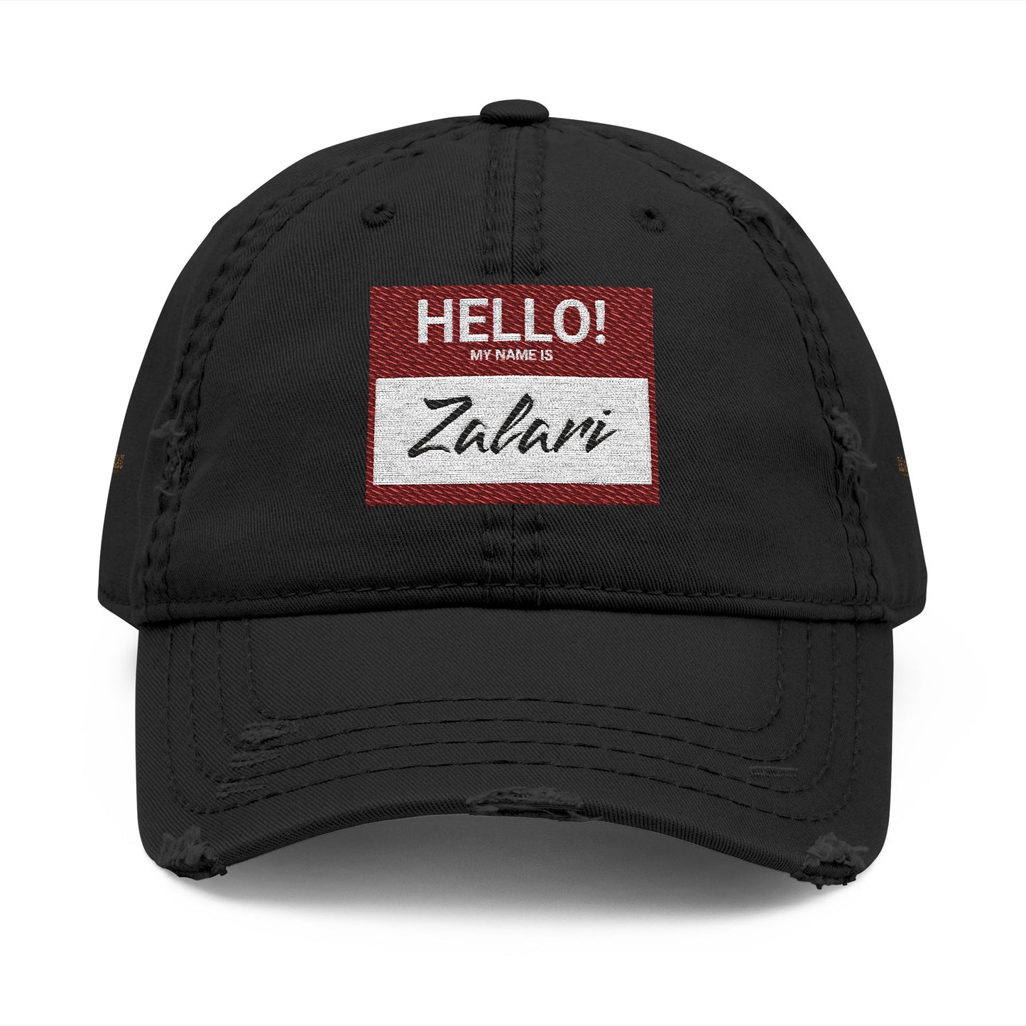 HELLO Distressed Dad Hat