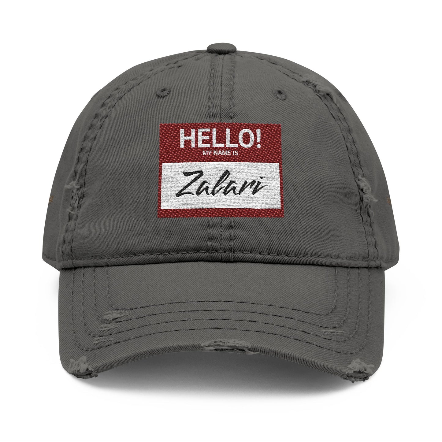 HELLO Distressed Dad Hat