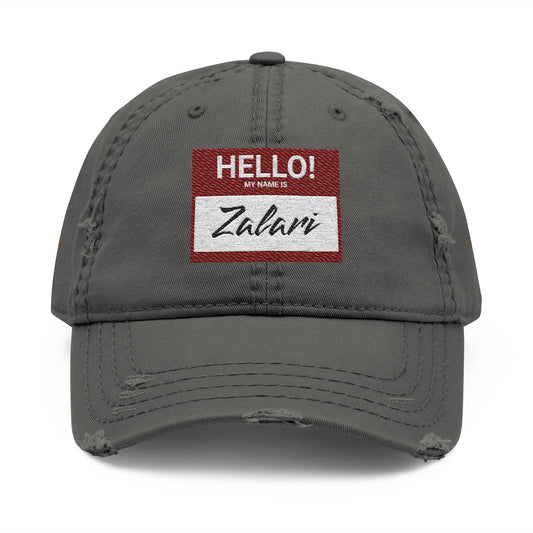 HELLO Distressed Dad Hat
