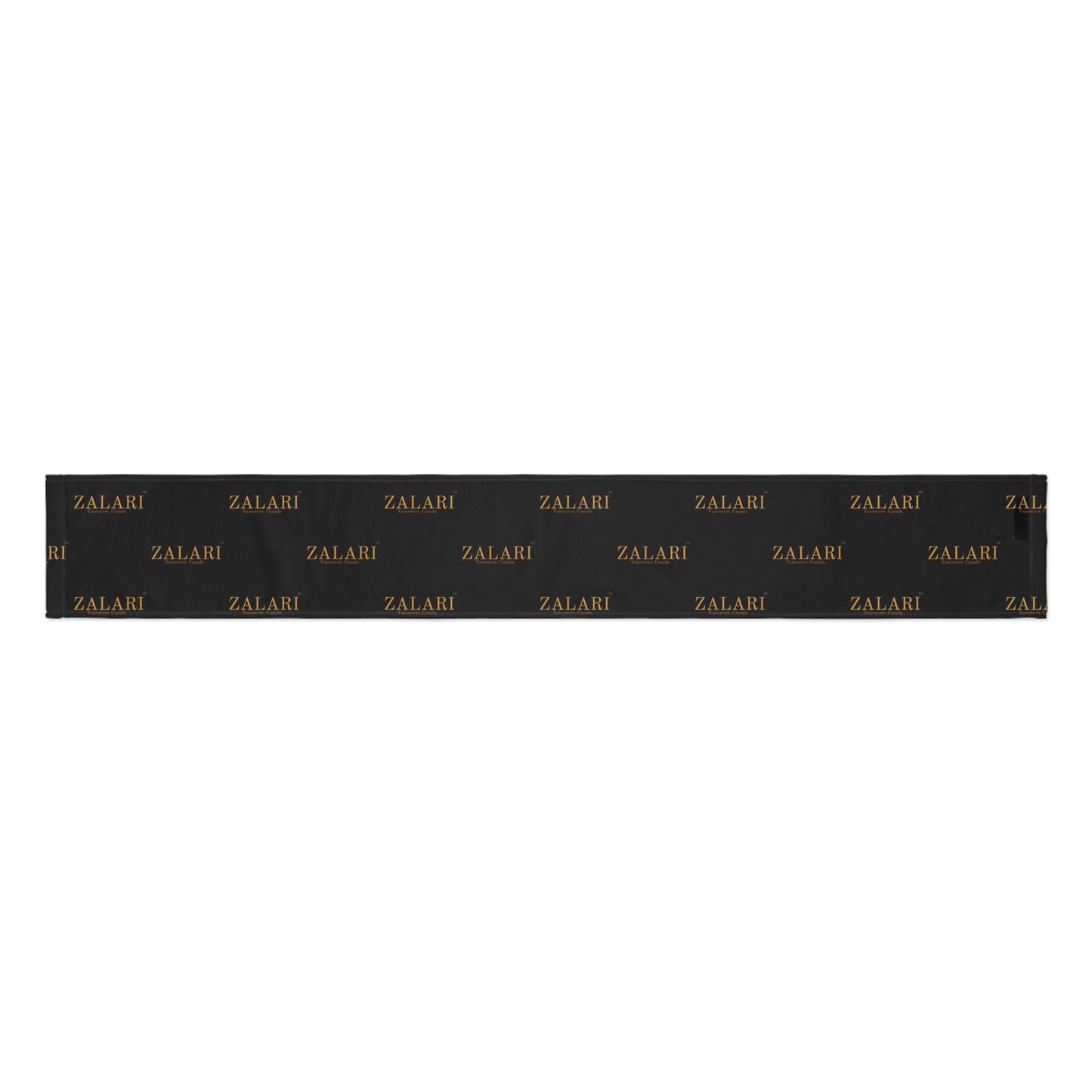 ZALARI Black Logo Scarf