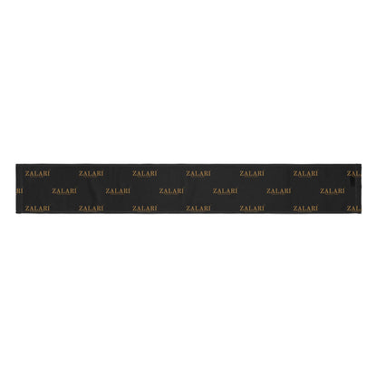 ZALARI Black Logo Scarf