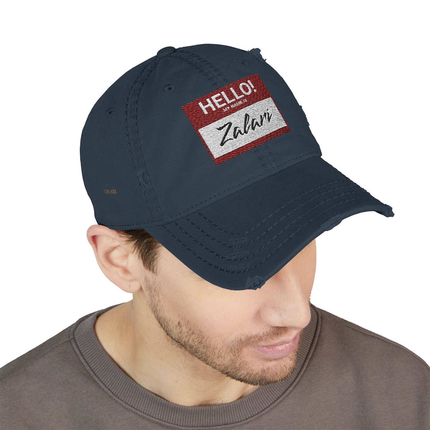 HELLO Distressed Dad Hat
