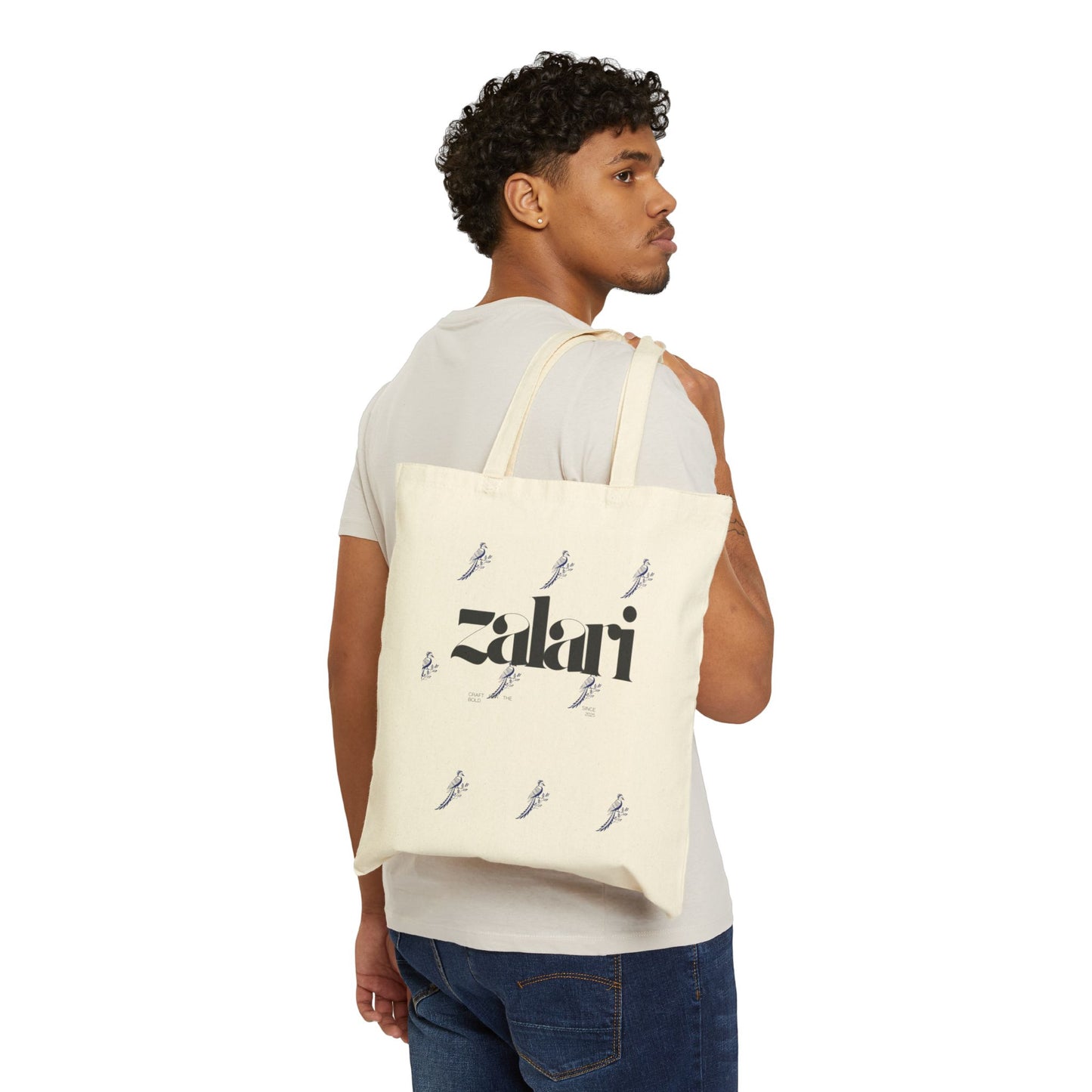 ZALARI Cotton Canvas Tote Bag