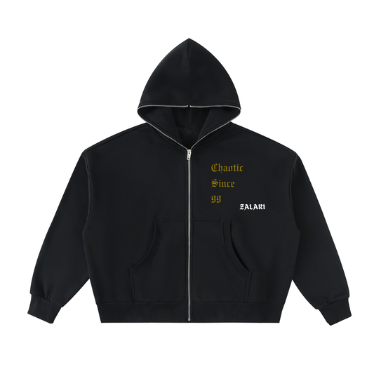 ZALARI - Chaotic Love Full-Zip Boxy Hoodie