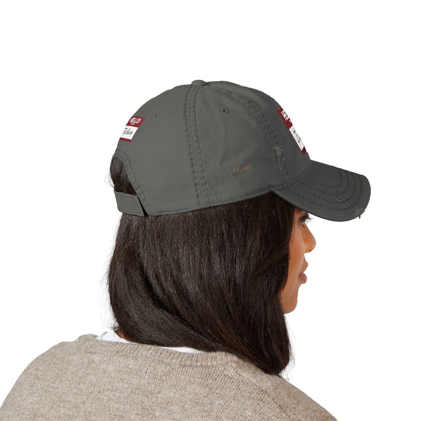 HELLO Distressed Dad Hat