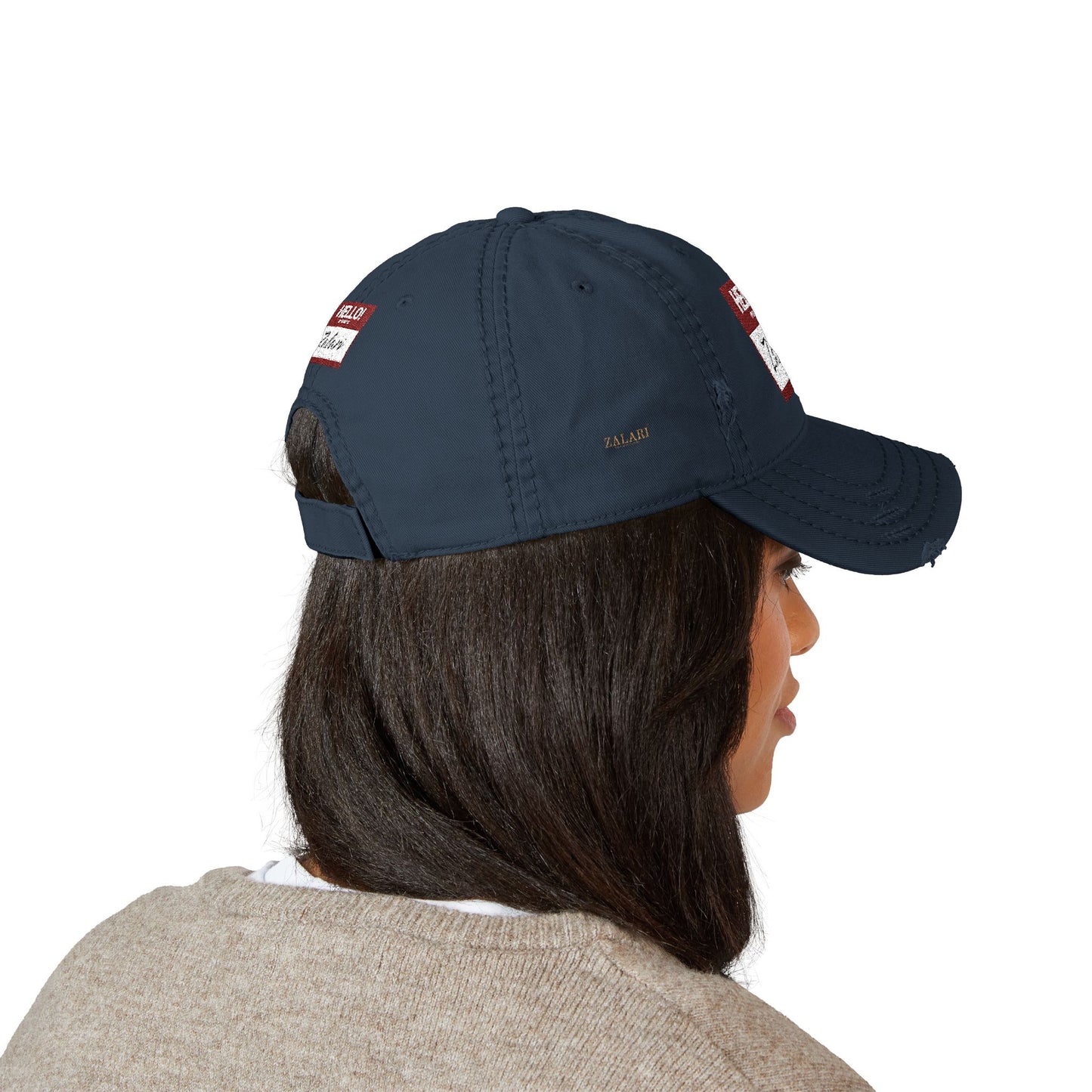 HELLO Distressed Dad Hat