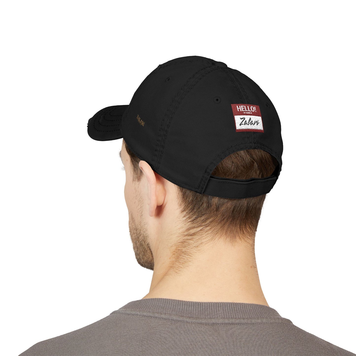 HELLO Distressed Dad Hat