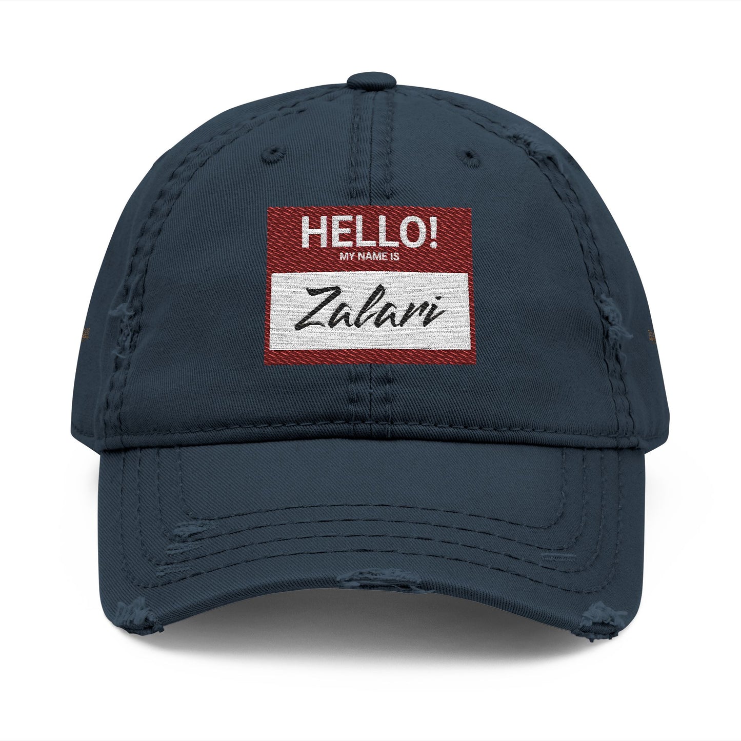 HELLO Distressed Dad Hat