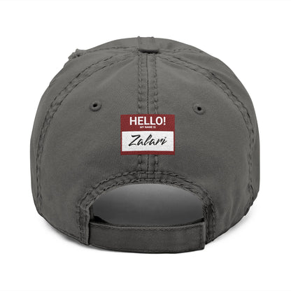 HELLO Distressed Dad Hat