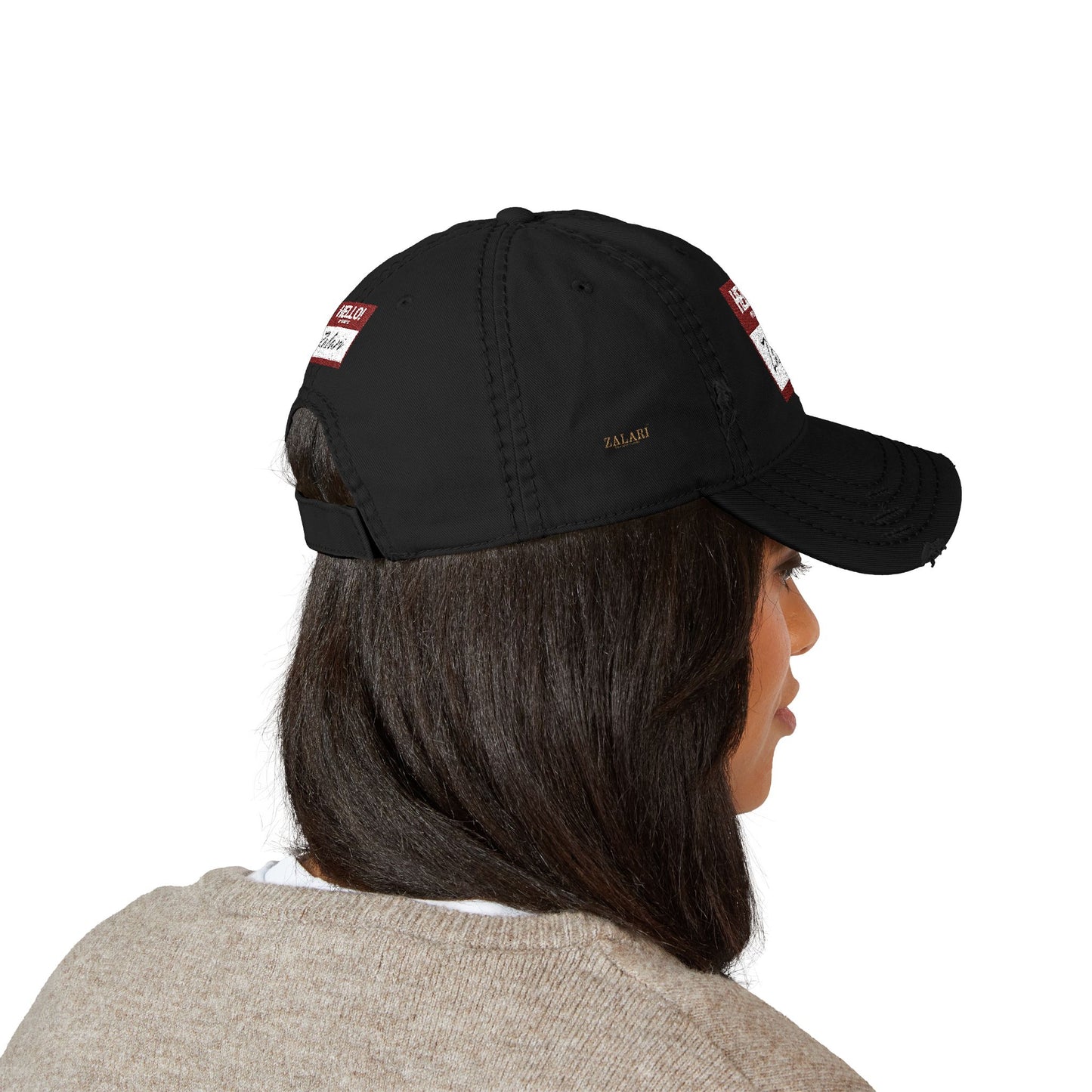 HELLO Distressed Dad Hat
