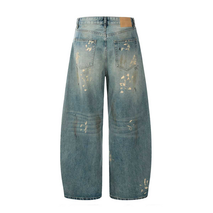 ZALARI Hand-Painted Loose Jeans